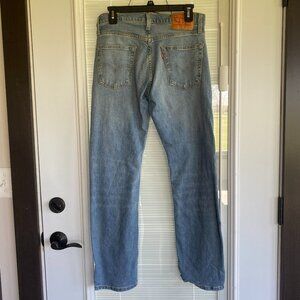 Levis 513 Vintage 90s Straight Leg Jeans Light Wash Mens 30x30 Denim Fit